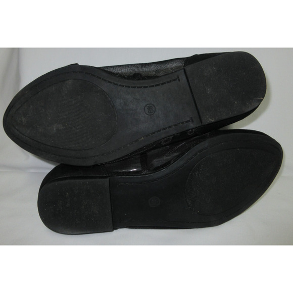 Torrid Women's Sz 9W Faux Black Suede/Mesh Almond Toe Ballet Flat - Picture 5 of 8